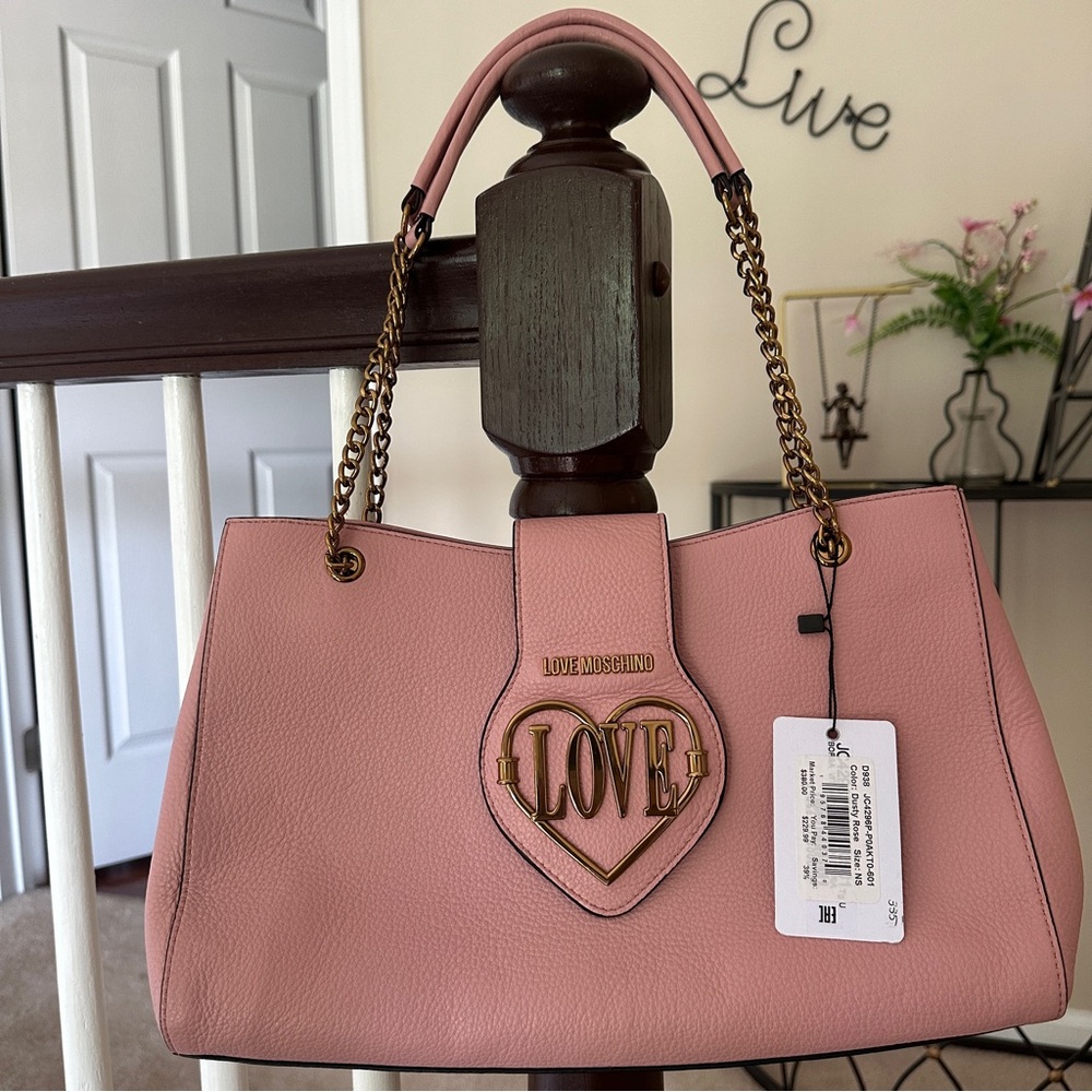 Love Moschino Dusty Rose Shoulder Bag